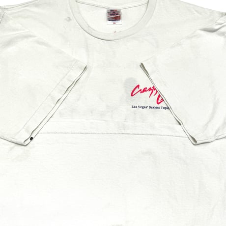RIVIERA HOTEL & CASINO CRAZY GIRLS WHITE XL Tシャツ