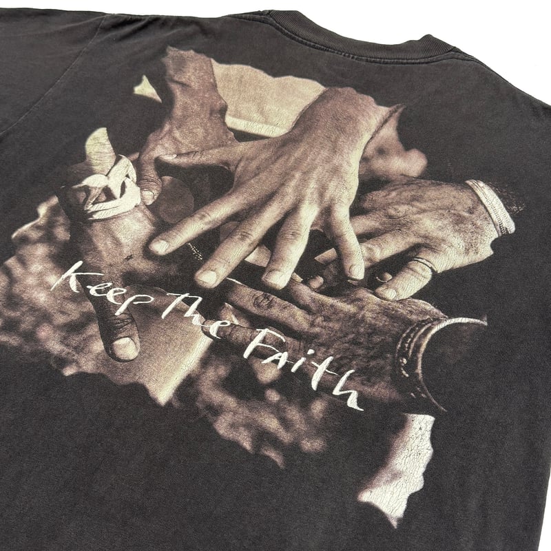 BONJOVI ボンジョヴィ KEEP THE FAITH BLACK L Tシャツ | N