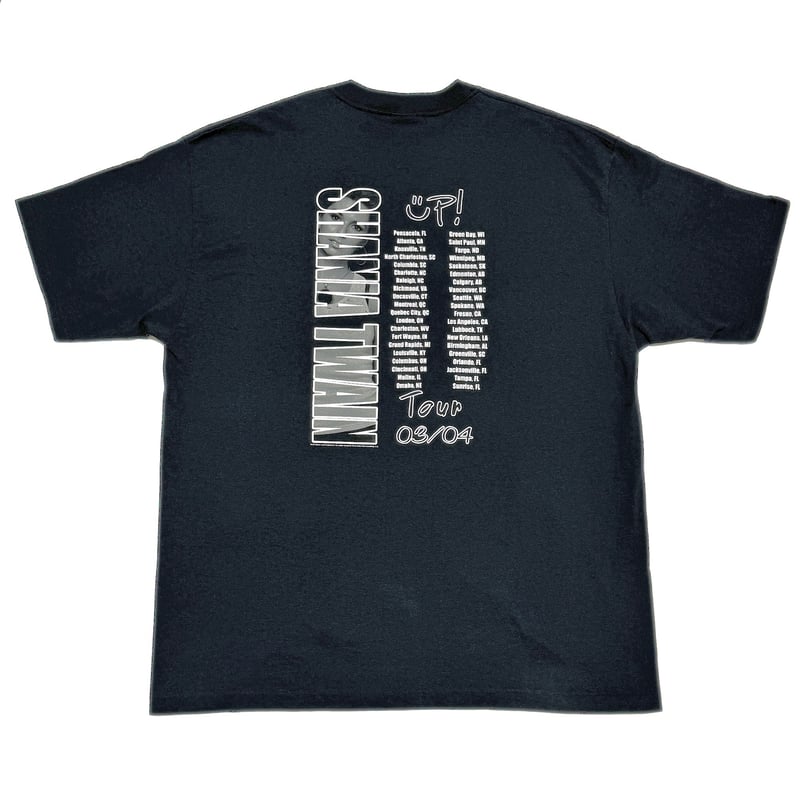 ＠美品シャナイアトゥエイン 2003-2004 ワールドツアーTシャツtt683 SHANIA TWAIN シャナイアトゥエイン BLACK XL Tシャツ | NOWWHER