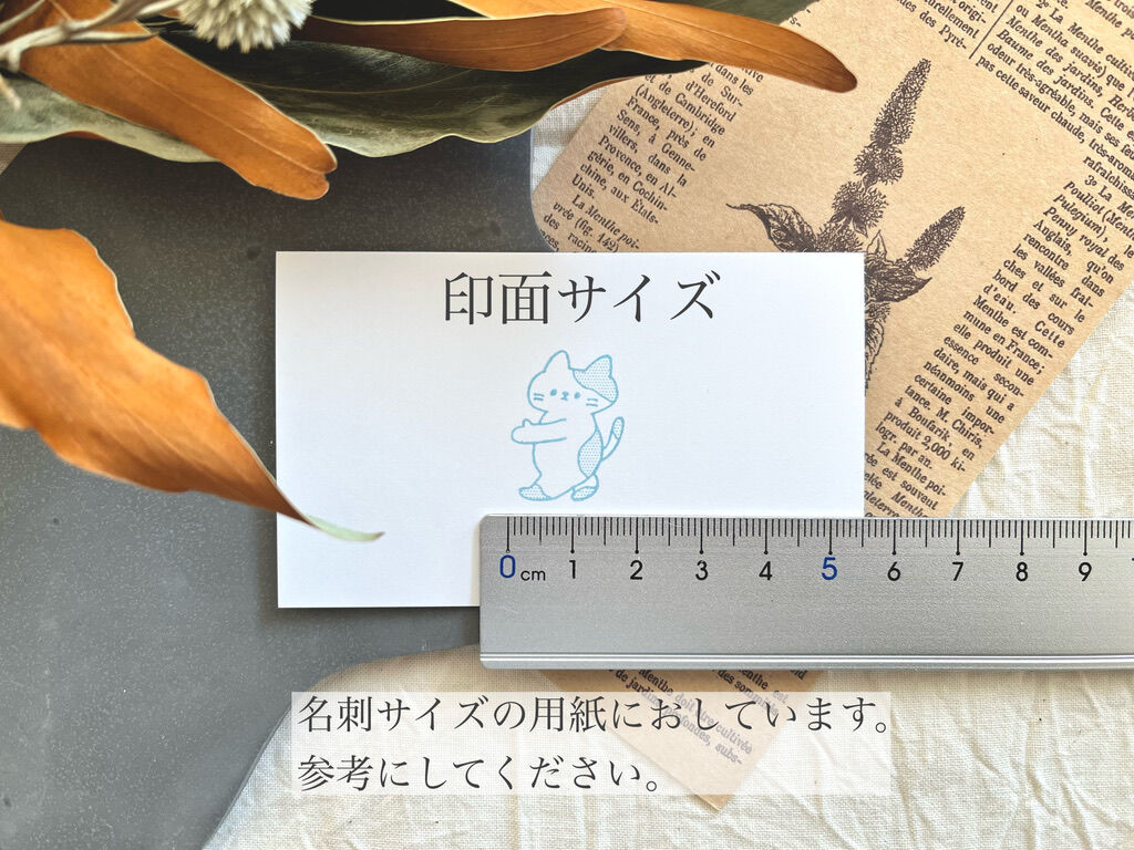 切手を持ってくれるねこ ＊ ラバースタンプ | IZUPIN＊HANKO