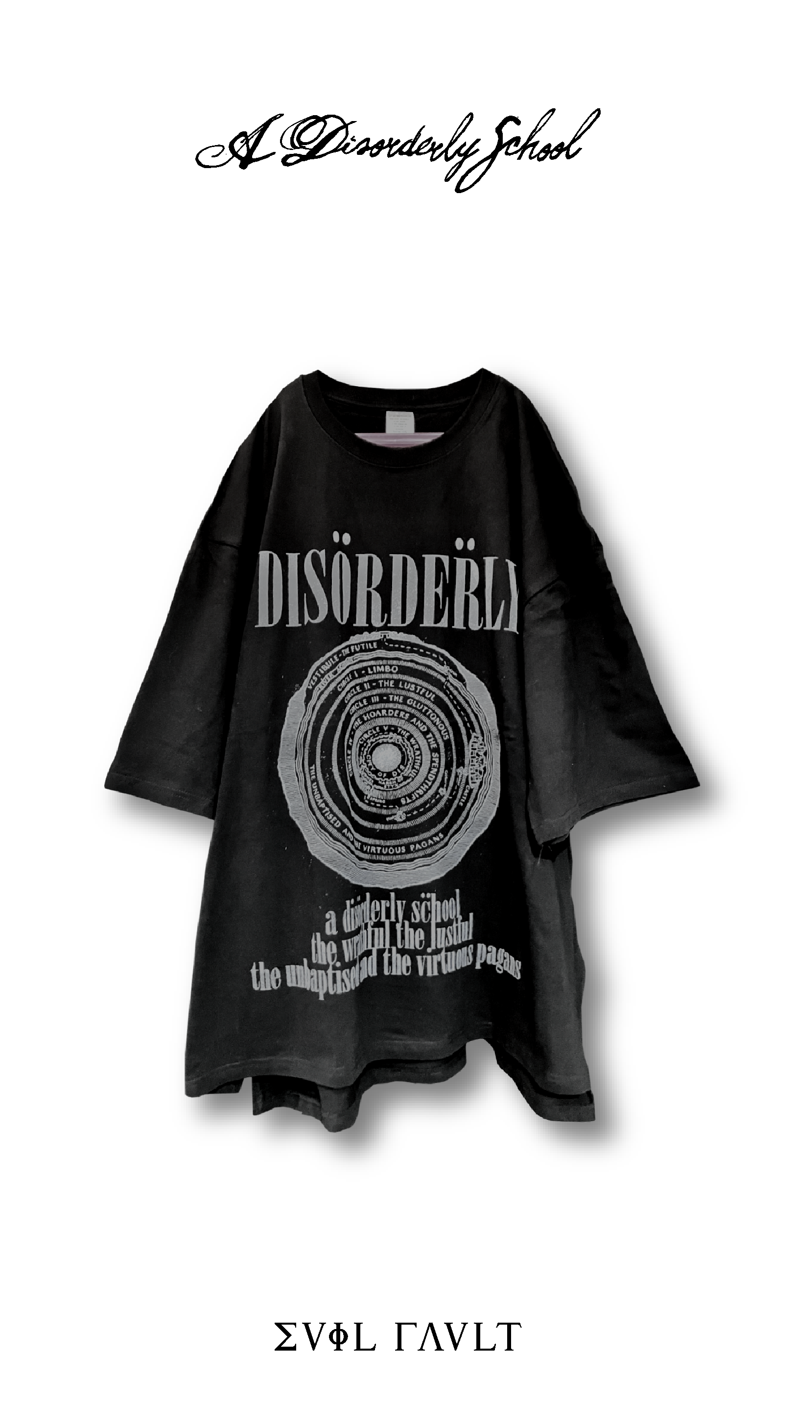 A Disorderly School Tシャツ ヴィンテージ品19枚 Ä DISORDERLY SCHOOL : Evil fault, oversized tee