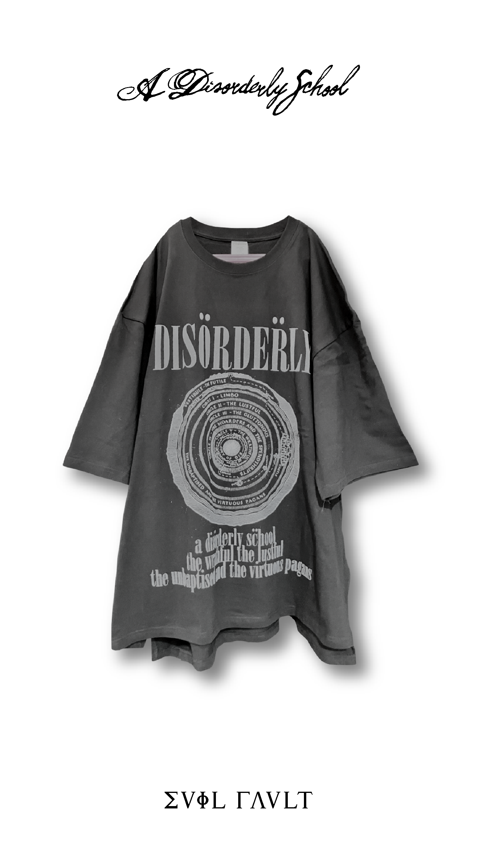 A Disorderly School Tシャツ ヴィンテージ品19枚 Ä DISORDERLY SCHOOL : Evil fault, oversized tee