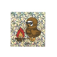NANGA  HOLOGRAPHIC GAAACY SQUARE STICKER  TAKIBI