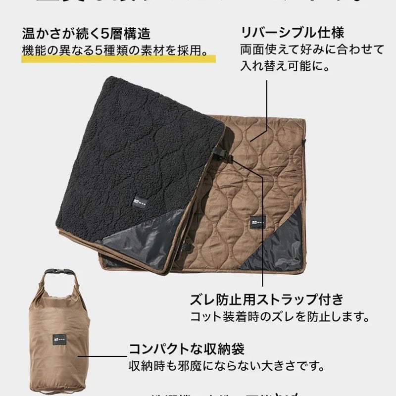 WAQ Reversible Cot Blanket コット用ブランケット | LUCROAC WAQ Reversible Cot Blanket コット用ブランケット | LUCROAC