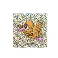 NANGA  HOLOGRAPHIC GAAACY SQUARE STICKER  TSURU