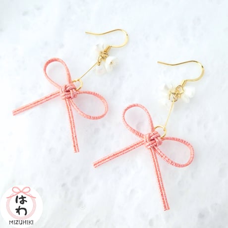 2way水引ピアス S-243 楽天市場】水引 イヤリング（ピアス｜レディースジュエリー