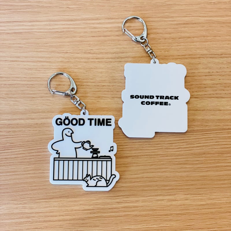 GOOD TIME RUBBER KEY CHAIN | SOUND TRACK COFFEE