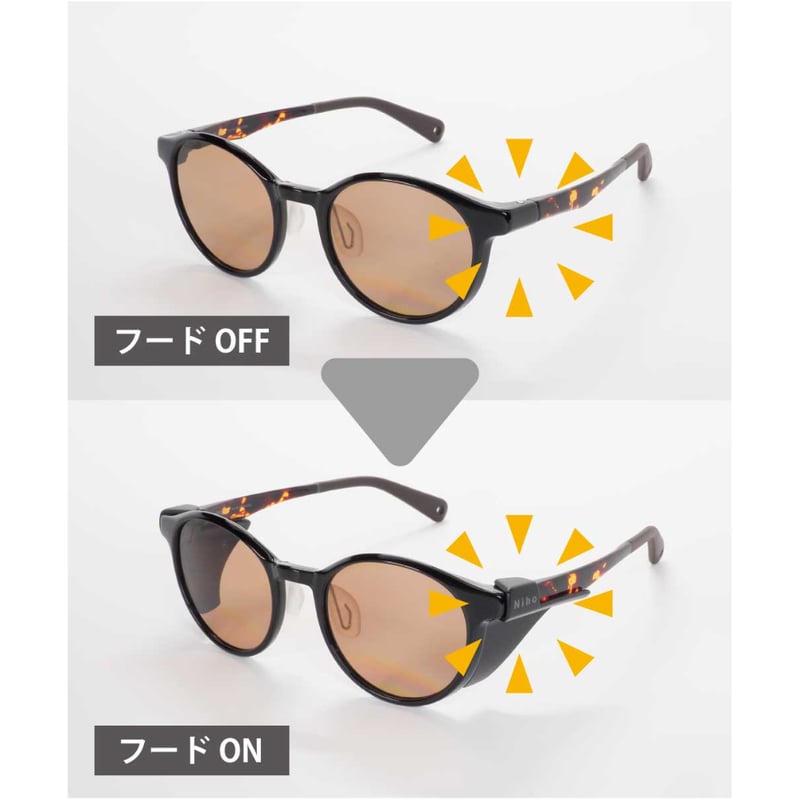 Niho ニホ サングラス コロンとしたフォルムで親しみを感じるボストン