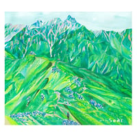 soar art Works　バンダナ（槍ヶ岳）