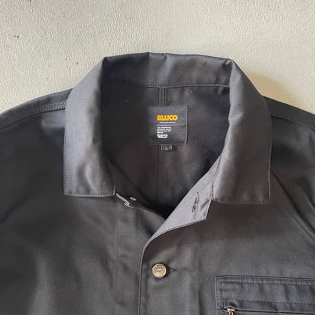 BLUCO×COFFEE & MOTORCYCLE T/Cカバーオール グレー