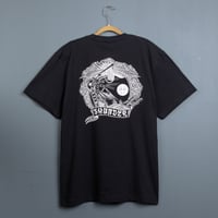THUNDER MOTORCYCLES オリジナルTシャツ（GAKOU YUTAKA）・ブラック