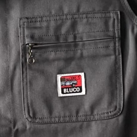 BLUCO×COFFEE & MOTORCYCLE T/Cカバーオール グレー