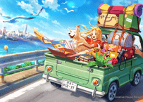 ポストカード7月イラスト | POCKET STORE