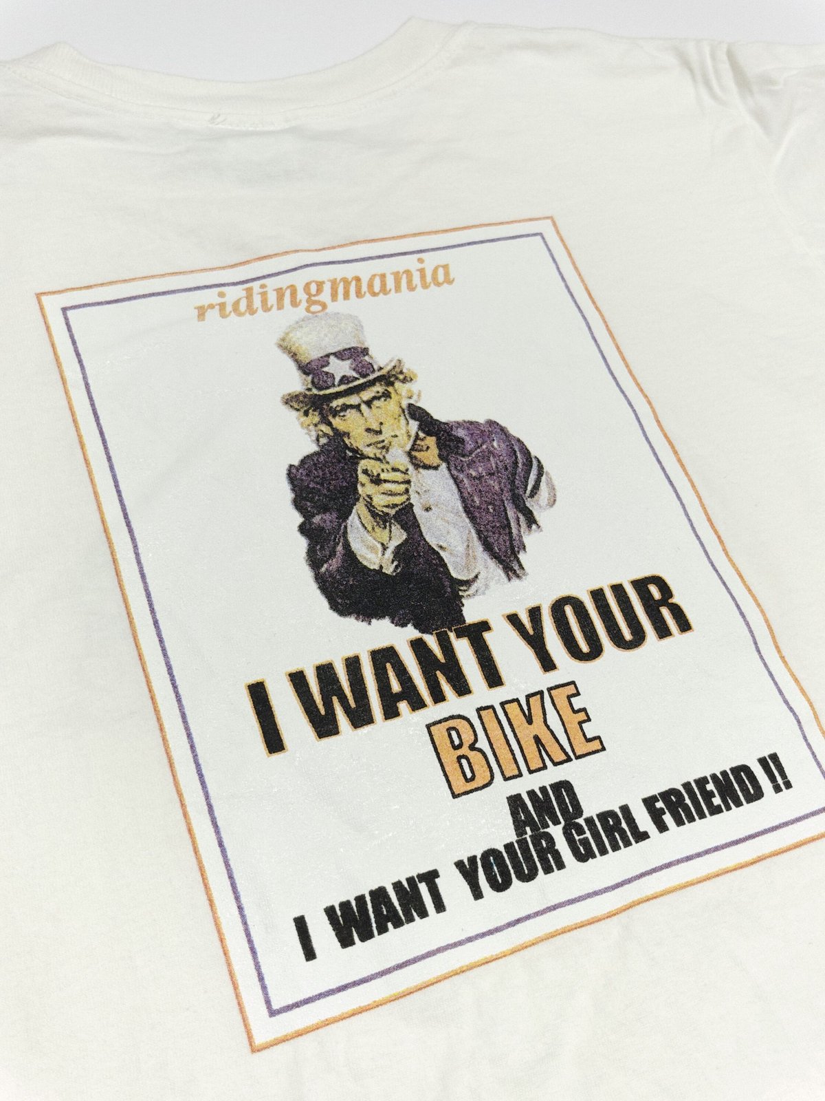 RIDINGMANIA “I want your bike” Tシャツ | Poppin