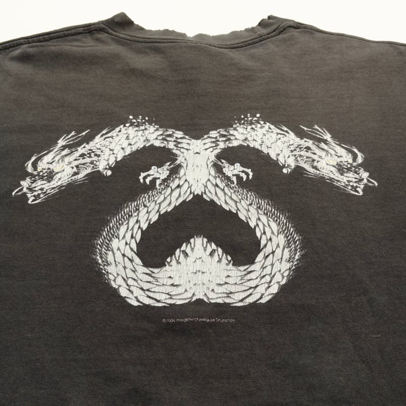 stussy × samurai champloo DRAGON SS LINK tee sh