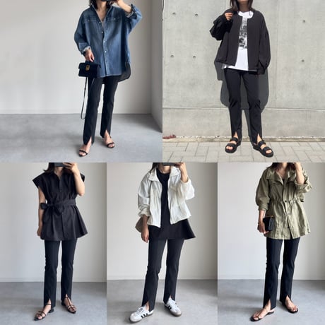 美脚スリットパンツ【S/M】