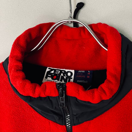 old mont-bell ZERO POINT fleece half zip P/O