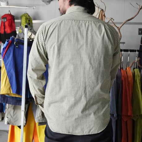 old mont-bell plaid shirt