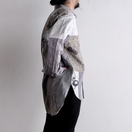 N.C.  "O.F SHIRT"  character gray