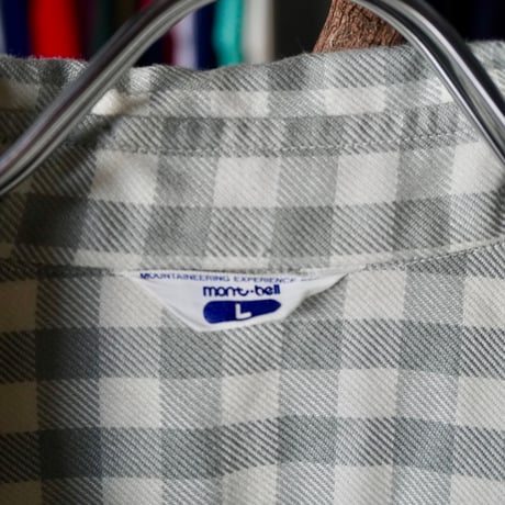 old mont-bell plaid shirt