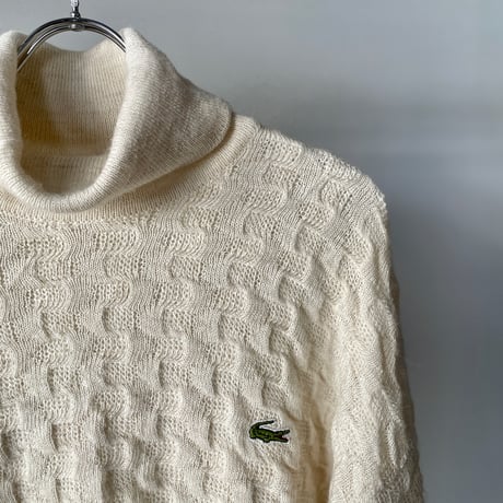 lacoste turtle knit