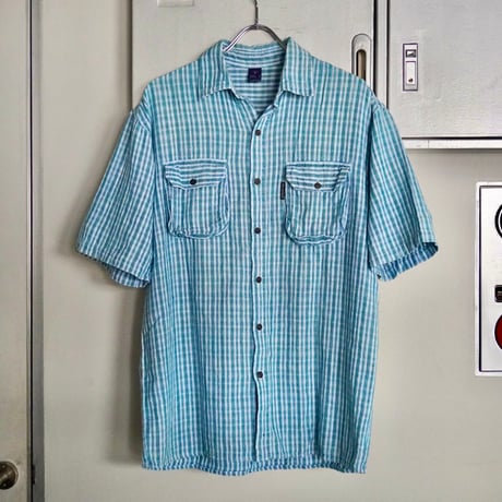 old mont-bell  Guatemalan Hand Woven shirts S/S