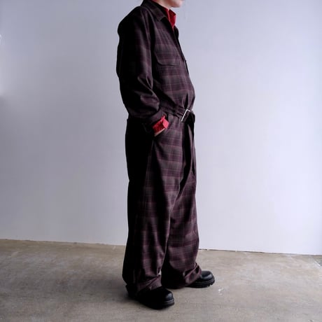 N.C.  "A.R SUIT"  brown plaid
