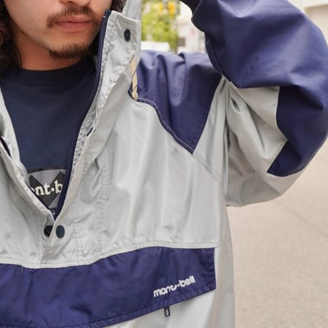 old mont-bell 2tone nylon anorak