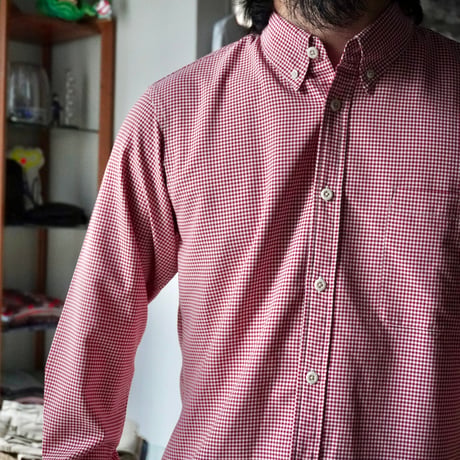 old mont-bell plaid shirt