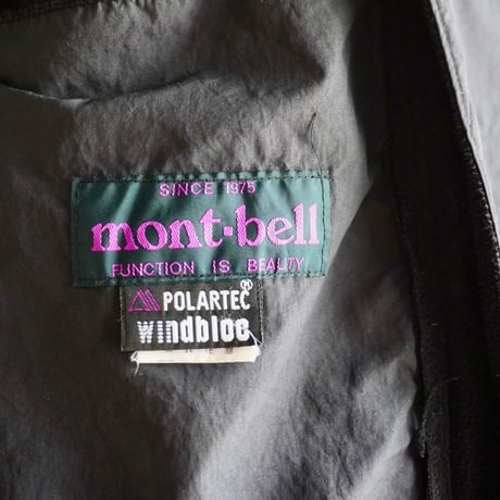 old mont-bell fleece switching nylon jacket OVAL LOGO