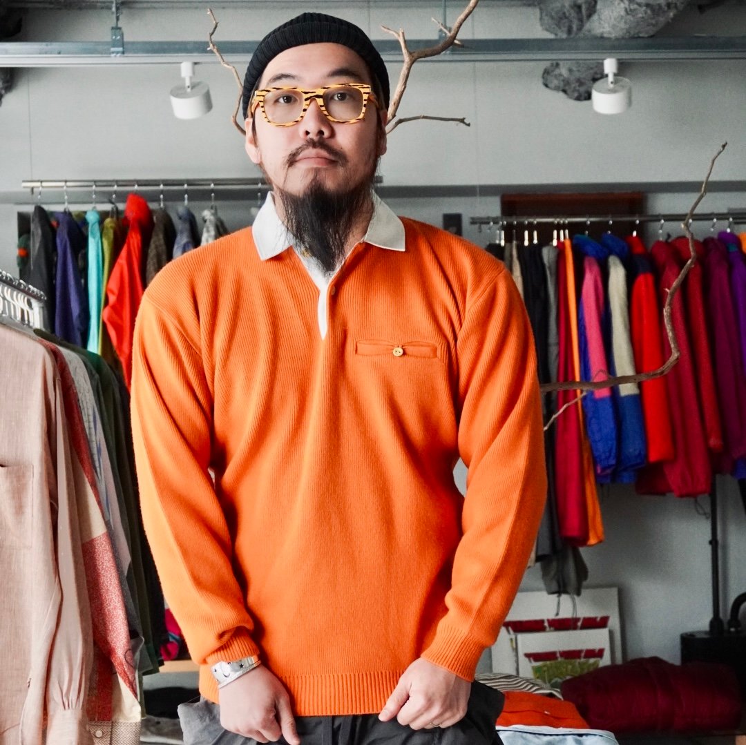 モンベル　ニットポロ　セーター　ニット　オールド　mont-bell 日本製 old mont-bell knit polo | HIGE OSAKA ONLINE STORE