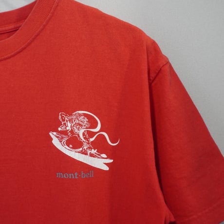 old mont-bell good print Tee
