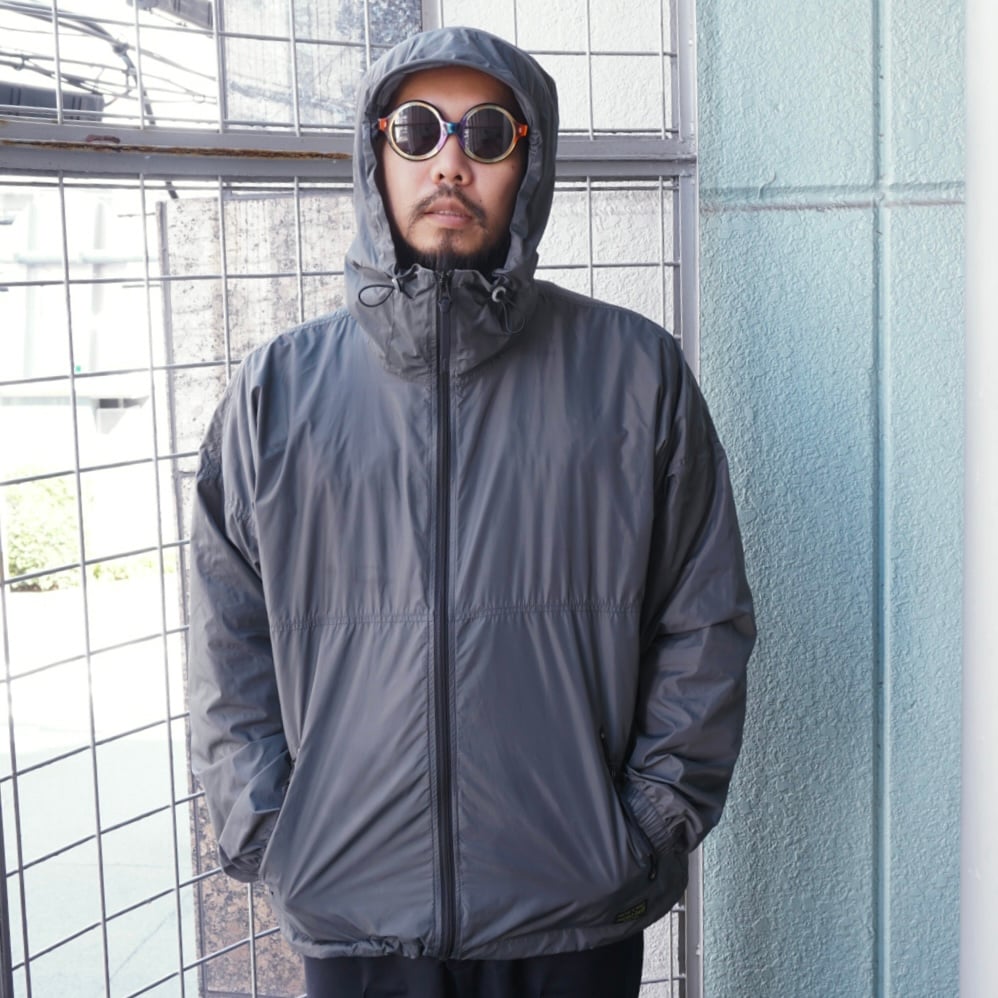 old mont-bell グレー　ナイロンジャケット　古着　90s 90's mont-bell Fleece Snap-T S / モンベル オールドモンベル