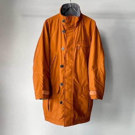 old mont-bell nylon fleece coat orange