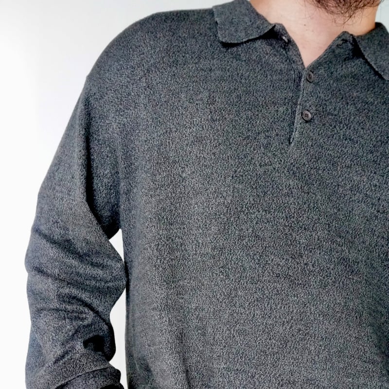 PERRY ELLIS L/S polo | HIGE OSAKA ONLINE STORE
