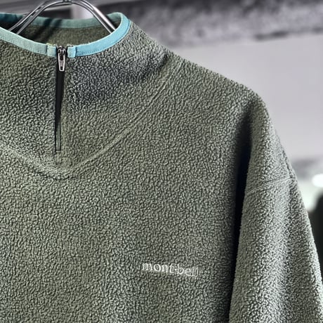 old mont-bell  half zip fleece P/O