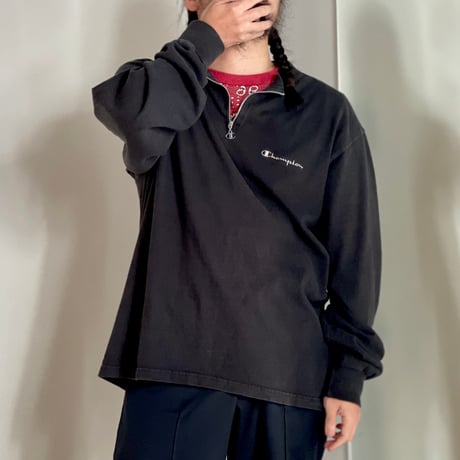 Champion half zip L/S Tee | HIGE OSAKA ONLINE S