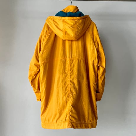 old mont-bell nylon fleece coat yellow