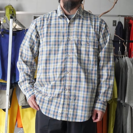 old mont-bell plaid shirt