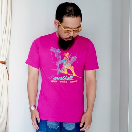 old mont-bell good print Tee