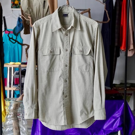 old mont-bell plaid shirt