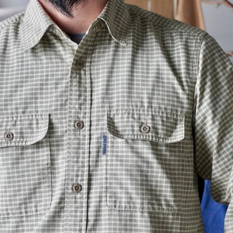 old mont-bell plaid shirt