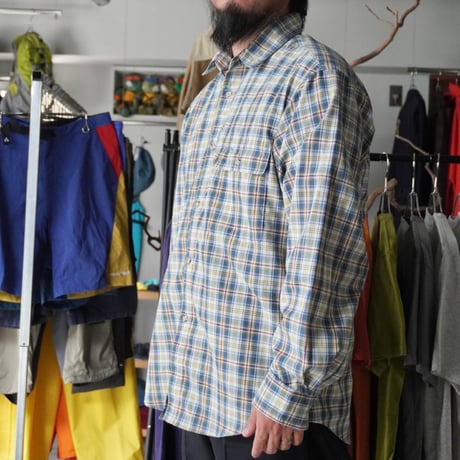 old mont-bell plaid shirt