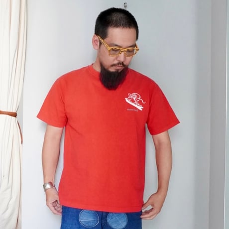 old mont-bell good print Tee