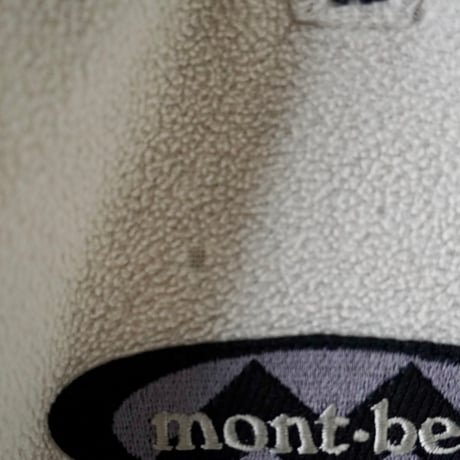 old mont-bell half zip fleece switching nylon OVAL LOGO