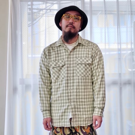 old mont-bell plaid shirt