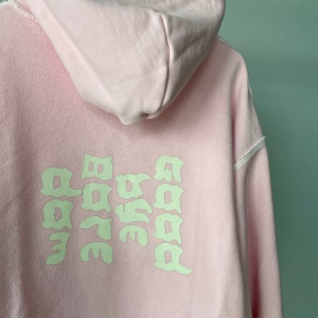 N.C.  "Goodbye Boredom"  HOODIE pink