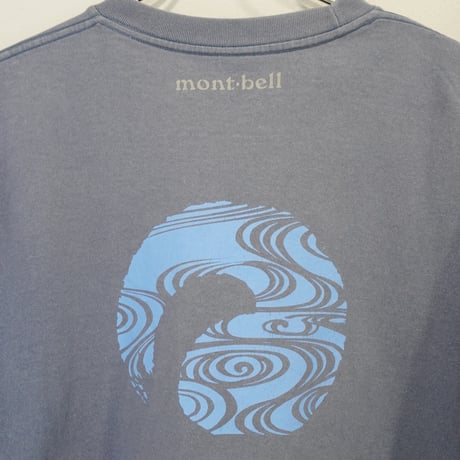 old mont-bell good print Tee