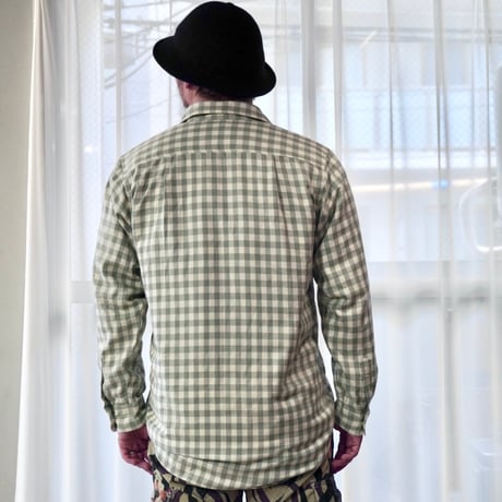 old mont-bell plaid shirt