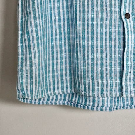 old mont-bell  Guatemalan Hand Woven shirts S/S